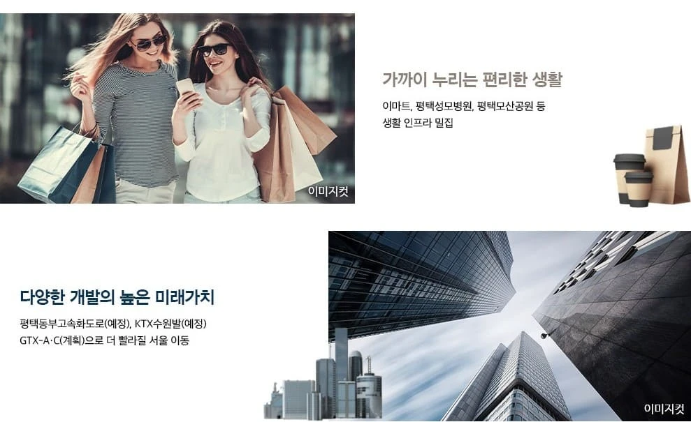 SRT 및 1호선 평택지제역 도보권 교통환경을 갖춘 지제역 한화포레나 입지 단면도